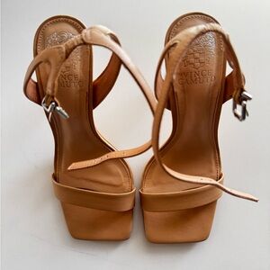 Vince Camuto Tan Leather Strappy Sandals 7.5